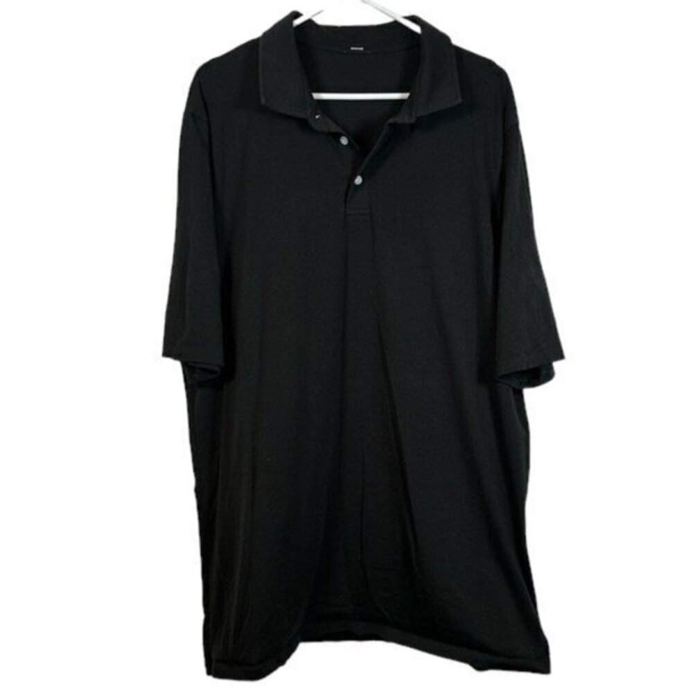Men's SENE Studio Rob Sittman Black Cloud Polo Shirt Size XL EUC #0441-LA